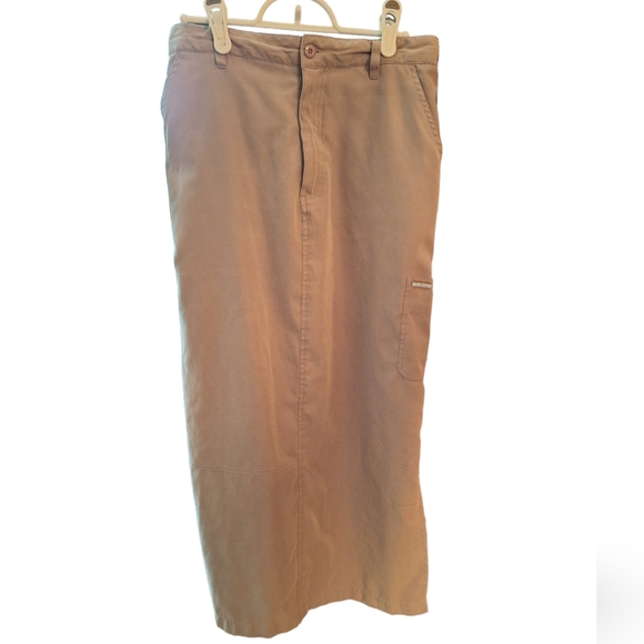 Y2 Blu kaki beige midi skirt. Size waist 28, lengh 35. - Picture 4 of 8
